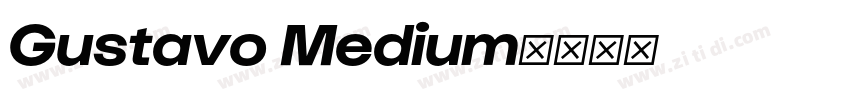 Gustavo Medium字体转换